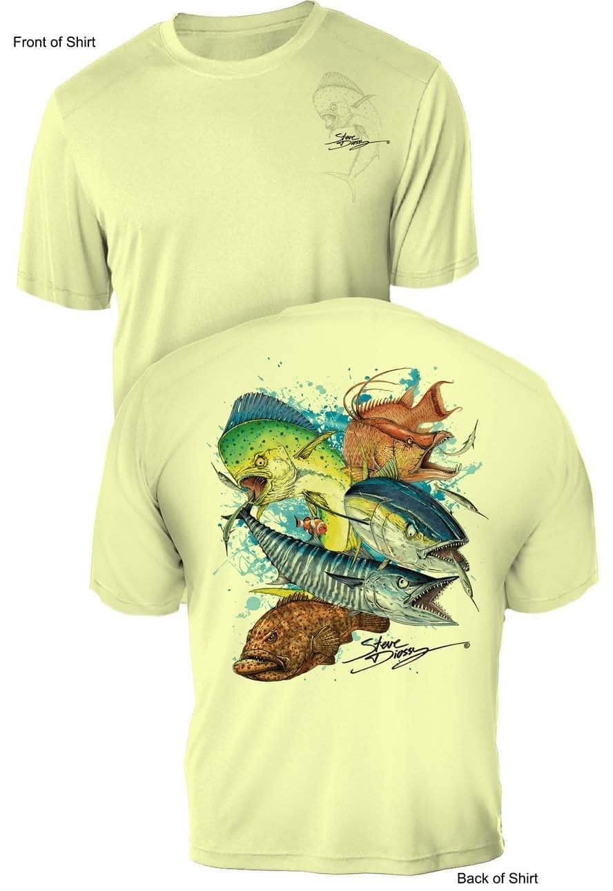 Grand Slam- UV Sun Protection Shirt - 100% Polyester - Short Sleeve UPF 50